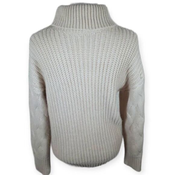 CREAM TURTLENECK SWEATER SZ.S EUC. - Picture 3 of 7